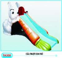 Nhà chơi cầu trượt - Model Cầu trượt con thỏ